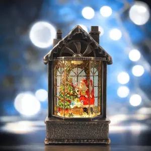 PrimeBulk LED 크리스마스 워터볼(산타하우스) 오르골스노우 장식품 선물 성탄소품 앤틱 조명 조명스노우