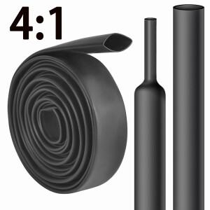 1M/2M/3M 4:1 열수축 튜빙 직경 4 6 8 12 16 20 24 32 40 52mm 백킹 고무 슬리브 이중벽 튜브