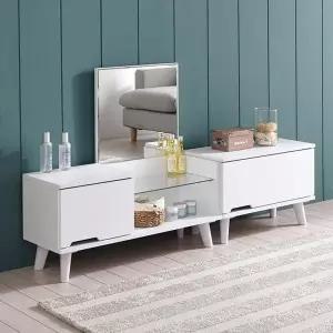 [하프클럽/셀러허브]리젠우드H 바니브 1400 화장대 협탁 세트