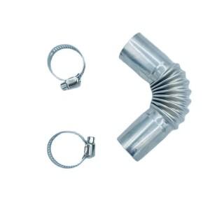 24mm 엘보우 파이프 에어 파킹 히터 배기 튜브 커넥터 클립 포함 웹스토 보트 자동차 난방 액세서리