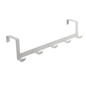 문위에 걸 수 있는 5개의 후크가 정리대 가정용 욕실 옷 코트 모자 수건 걸이 주방 액세서리