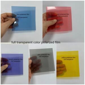 LCD 용 접착제 컬러 편광 필터가있는 G-Shock 시계에 사용되는 10x10cm 필름