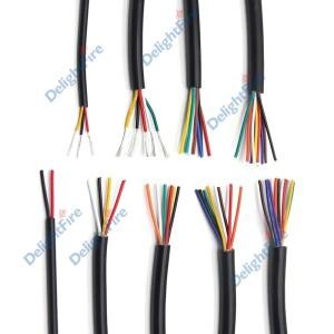 12V 자동차 케이블 2 3 4 5 6 7 8 9 10 코어 유연한 PVC 외장 와이어 스피커 오디오 LED 스트립 조명용 연