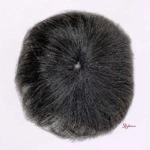 남자 O형 커버 자연스러운 인모 가발 정수리ijk720