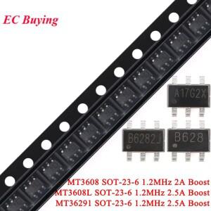 200Pcs/5pcs MT3608 B628 MT36291 SOT23-6 2.5A 2A 고효율 1.2MHz 전류 모드 부스트 컨버터 IC 칩
