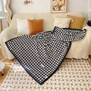 [셀러허브 생활리빙]데일리 사계절 체크 블랭킷 무릎 담요 LM-0718 (48696440)