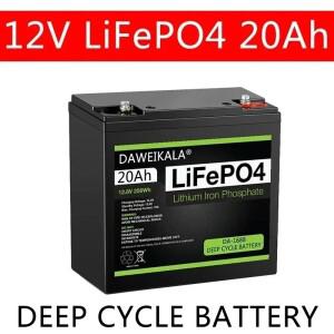 12V 배터리 20Ah LiFePo4 리튬 철 인산염 충전식 키즈 스쿠터 보트 모터 세금