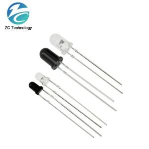 10 쌍 F3 3mm F5 5mm 940nm LED 적외선 이미 터 및 IR 송신기 수신기 다이오드 301A Arduino 용 튜브에