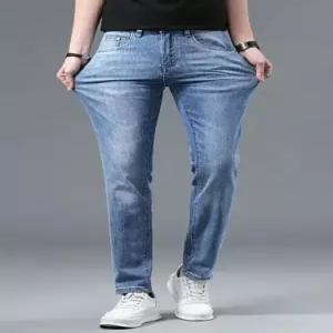 윈터솔져 청 팬츠 남성용 캐주얼 춘추 트렌드 반 배기핏 데일리룩 스판 KUK3