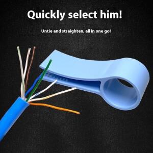 빠르고  CAT5e/CAT6/CAT7 와이어 케이블 관리 액세서리의 풀림 2/5Pcs 이더넷 스트레이트너 도구