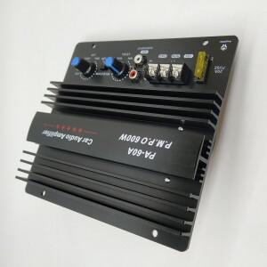 600W PA-60A 스피커 증폭기 보드 무손실 서브우퍼 베이스 모듈 내구성 모노 채널 12V 고출력 자동차 오디오