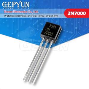 100개 2N7000 TO92 소신호 MOSFET 200mA 60볼트 N채널