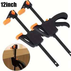 목공용 12인치 바 클램프 퀵 그립 트리거 한 수동 래칫 공예용 미니 소형 소형