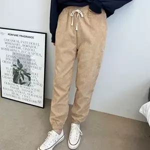 여성가을팬츠 코듀로이 조거팬츠 여자 골덴바지 허리밴딩 봄가을