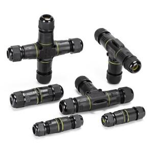 IP68 실외 방수 커넥터 T 형 와이어 및 케이블 퀵 커플 링 2/3/4/5 코어 가로등 터미널 블록