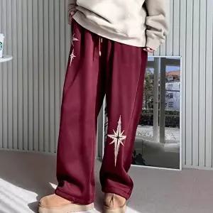여성겨울바지 뉴기모 슈팅스타 여성 와이드 스트링 조거팬츠