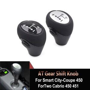 메르세데스 벤츠 스마트 Fortwo Roadster 450 451 Brabus PU 가죽 자동 기어 시프트 노브 레버 시프터