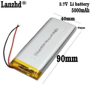 1-10pcs  3.7V 5000mAh 954190 904090 보조베터리 블루투스 스피커 태블릿 DVD LP용 DIY 셀 배터리