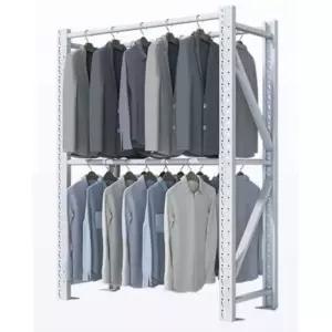 세탁소행거 앵글 의류 파이프 더블 의류창고 옷걸이