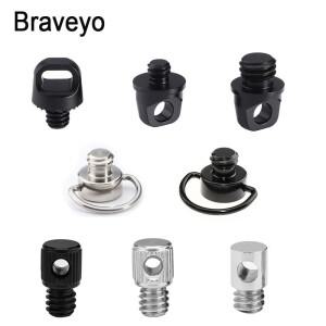 D-링 카메라 매는 밧줄 나사 1/4 3/8 인치 범용  액세서리 Dslr 플레이트 퀵 릴리스 어댑터 안정적인 촬영