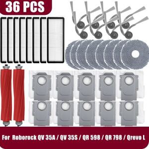Roborock Qrevo L /QV 35A / 35S QR 598 798 부품 액세서리 메인 사이드 브러시 필터  먼지 봉투