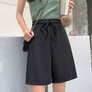 여성반바지 허리끈 여성 밴딩 반바지 캐주얼 데일리 여름 팬츠 여자반바지