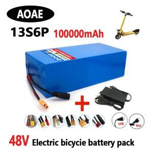 100% 18650 48V 100Ah 13s6p 리튬 배터리 팩 48v 100000mAh 2000W Citycoco 전동 스쿠터 50A BMS 내장