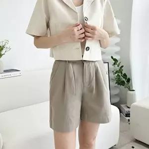 여자반바지 여성 밴딩 반바지 여름 핀턱 팬츠 코튼 여자 시원한바지 밴딩팬츠