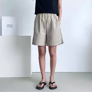 아노락 반바지 소재 밴딩 여름 팬츠 쿨 3색 시원한 5부 여자