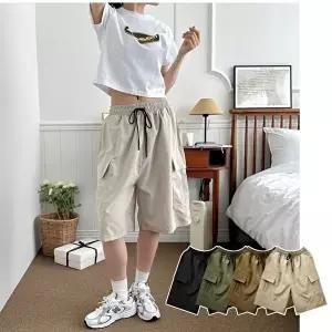 여성반바지 여름 필수템 유니크한 디테일 여성 카고 5부 반바지