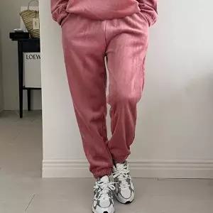 치마반바지 따뜻한 겨울철 보온 양털 안감 편한 여자 조거 팬츠