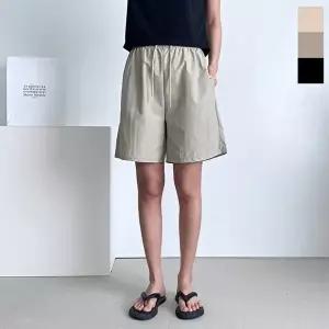 아노락 허리밴딩 바스락 여름하의 시원한 쿨팬츠 반바지 여자