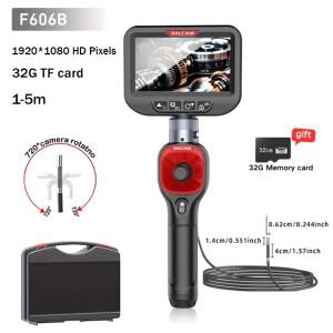 RALCAM 관절형 내시경 6.2mm 4방향 IPS 자동차 검사 카메라 (6개 조절 가능 LED 조명 포함)