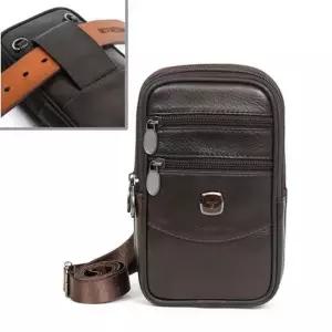 IGD 미니가죽백 남성크로스백 캐주얼가방 보조백 힙색 남자크로스백 핸드폰가방