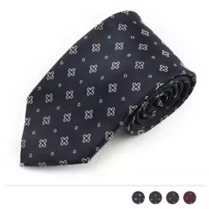십자가 도트 패턴 넥타이 리즈코 남자옷도매 맨도매 맨즈도매 남성복 고급넥타이