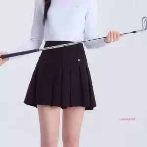 테니스 스커트 블랙 팬츠 배드민턴 플리츠efg477