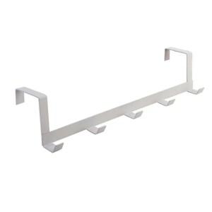 문위에 걸 수 있는 5개의 후크 가정용 욕실 정리대 옷 코트 모자 수건 걸이 주방 액세서리