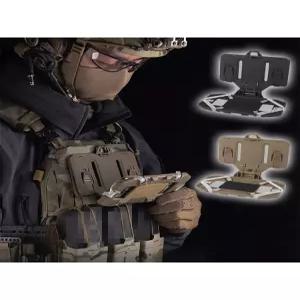 방탄조끼 스마트폰 장착 홀더 접이식 가슴 보드 내비게이션 방검