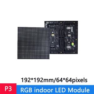 4Pcs P3 LED 매트릭스 디스플레이 모듈 192x192mm 64x64 도트 1/16 스캔 RGB 패널 HUB75E 인터페이스 (실내