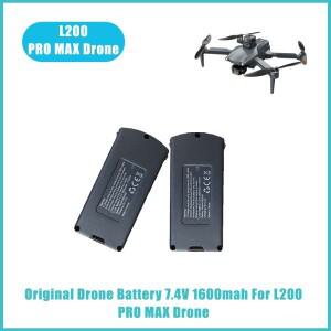 L200 PRO MAX 7.4V 1600mAh 드론 배터리 GPS 브러시리스 모터 4K HD 전문 FPV 쿼드콥터 충전식 팩