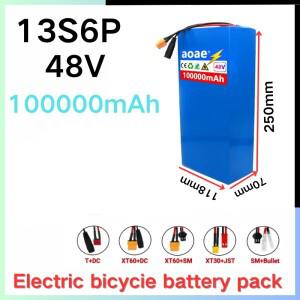 100%  원본 48v 100000mAh 2000W Citycoco 전동 스쿠터 배터리 내장 50A BMS 48V 100ah 13s6p 리튬 팩
