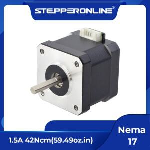 STEPPERONLINE CNC 라우터용 3D 프린터 Nema 17 스텝퍼 모터 42x38mm 42 60oz.in 1.5A 4-리드