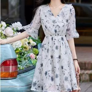 손오천 여친 원피스 여름 데일리룩 쉬폰 빅사이즈 KUK2