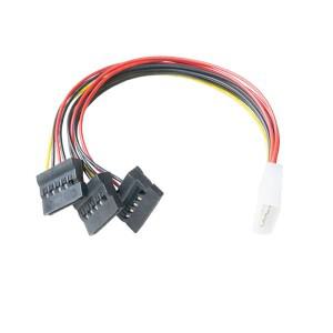 IDE Molex 4Pin 남성-SATA 여성 분배기 케이블 1-3 확장 변환 와이어 PC 컴퓨터 하드 디스크 전원 코드 어