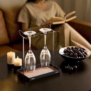 소형 와인잔 걸이 미니 스타일 호두 중세 샴페인컵 와인잔스탠드 테이블