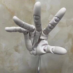 손 형 마네킹 손가락 장식용 잉 모형 오른손을 움직이기 소품 손톱으로 흰색 미술 피규어 아트