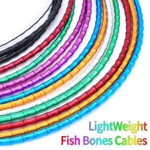 1900mm 자전거 브레이크 케이블 세트 변속기 시프트 하우징 알루미늄 합금 링크 MTB 도로 이동 와이어 라인