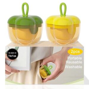 개 고양이 털을 위한 휴대용 미니 보푸라기 롤러 2종, 다양한 먼지와 이물질을 청소하는 세척 가능한 헤어 리무버, 여행용 스틱 재사용 컴팩트 디자인