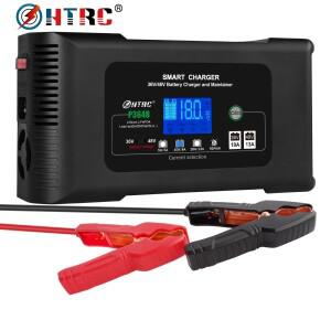 HTRC 36V/48V Car Battery Charger Smart 13A/18A for Lithium LiFePO4 Lead-acid Golf 9-Stage