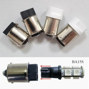 2Pcs T10 W5W 168 194 ~ 1156 BA15S P21W BAY15D LED 조명 램프 전구 기본 변환기 어댑터 소켓